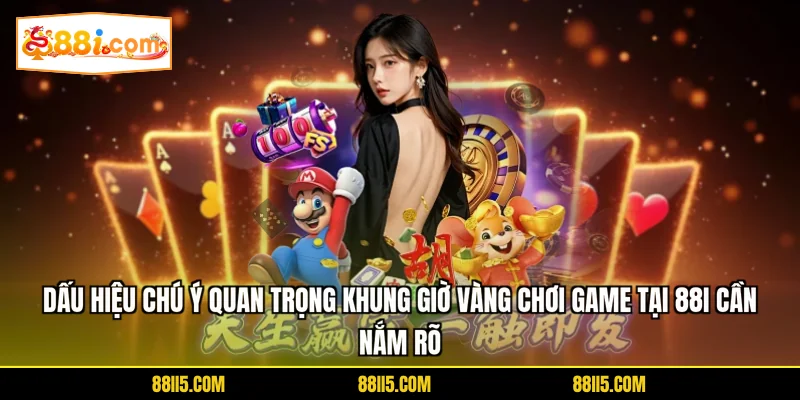Dấu hiệu chú ý quan trọng khung giờ vàng chơi game tại 88I cần nắm rõ